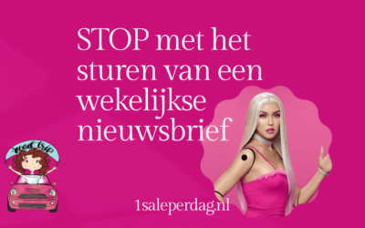 Stop met elke week een nieuwsbrief sturen